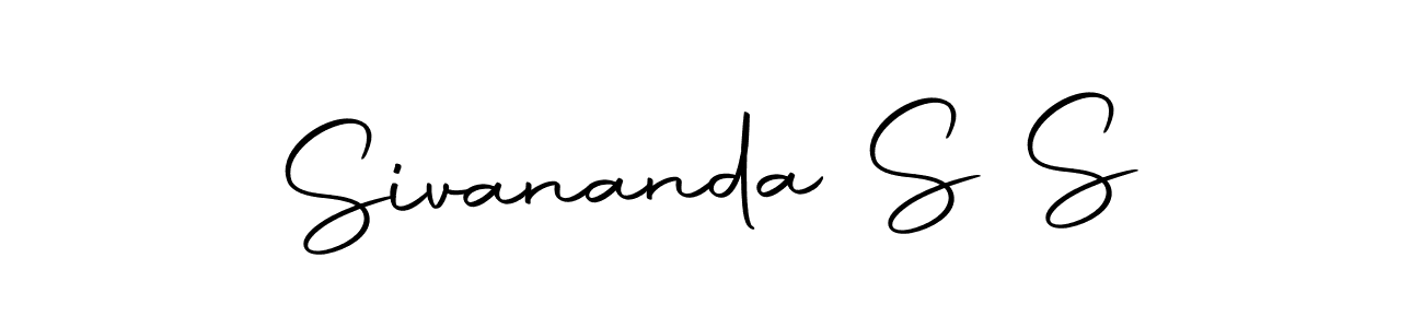 Make a beautiful signature design for name Sivananda S S. With this signature (Autography-DOLnW) style, you can create a handwritten signature for free. Sivananda S S signature style 10 images and pictures png