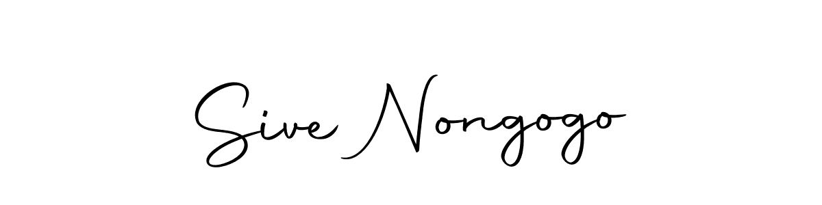 It looks lik you need a new signature style for name Sive Nongogo. Design unique handwritten (Autography-DOLnW) signature with our free signature maker in just a few clicks. Sive Nongogo signature style 10 images and pictures png