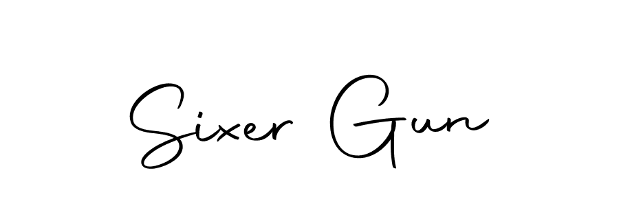 Sixer Gun stylish signature style. Best Handwritten Sign (Autography-DOLnW) for my name. Handwritten Signature Collection Ideas for my name Sixer Gun. Sixer Gun signature style 10 images and pictures png