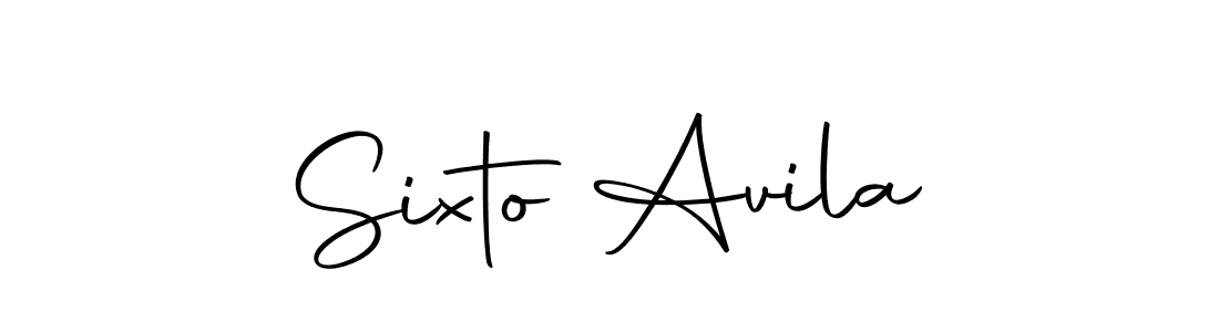 How to make Sixto Avila name signature. Use Autography-DOLnW style for creating short signs online. This is the latest handwritten sign. Sixto Avila signature style 10 images and pictures png