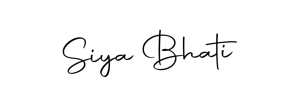 Make a beautiful signature design for name Siya Bhati. Use this online signature maker to create a handwritten signature for free. Siya Bhati signature style 10 images and pictures png