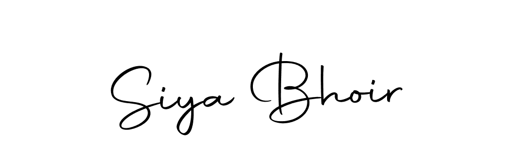 if you are searching for the best signature style for your name Siya Bhoir. so please give up your signature search. here we have designed multiple signature styles  using Autography-DOLnW. Siya Bhoir signature style 10 images and pictures png