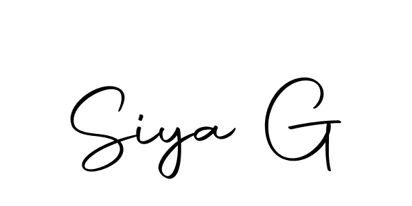 Make a beautiful signature design for name Siya G. With this signature (Autography-DOLnW) style, you can create a handwritten signature for free. Siya G signature style 10 images and pictures png