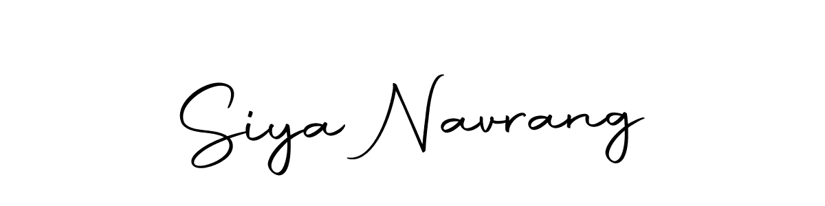Create a beautiful signature design for name Siya Navrang. With this signature (Autography-DOLnW) fonts, you can make a handwritten signature for free. Siya Navrang signature style 10 images and pictures png