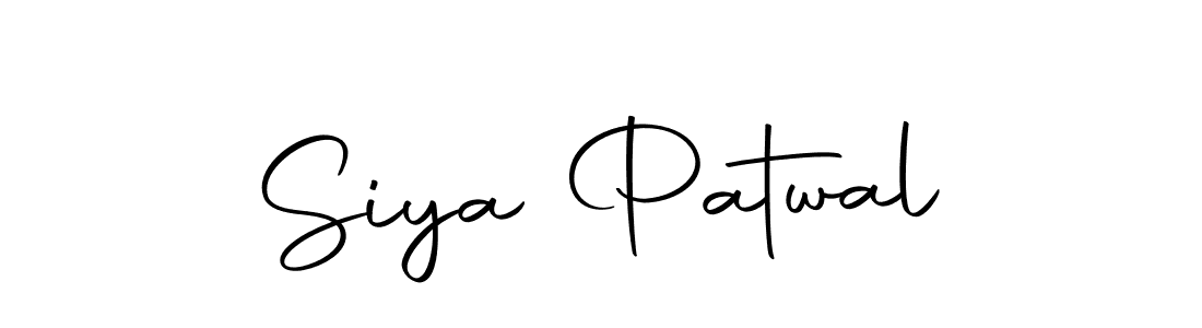 The best way (Autography-DOLnW) to make a short signature is to pick only two or three words in your name. The name Siya Patwal include a total of six letters. For converting this name. Siya Patwal signature style 10 images and pictures png