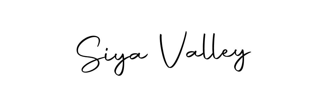 Create a beautiful signature design for name Siya Valley. With this signature (Autography-DOLnW) fonts, you can make a handwritten signature for free. Siya Valley signature style 10 images and pictures png