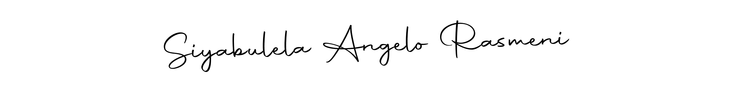 Similarly Autography-DOLnW is the best handwritten signature design. Signature creator online .You can use it as an online autograph creator for name Siyabulela Angelo Rasmeni. Siyabulela Angelo Rasmeni signature style 10 images and pictures png