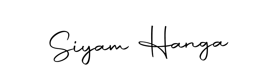 Create a beautiful signature design for name Siyam Hanga. With this signature (Autography-DOLnW) fonts, you can make a handwritten signature for free. Siyam Hanga signature style 10 images and pictures png