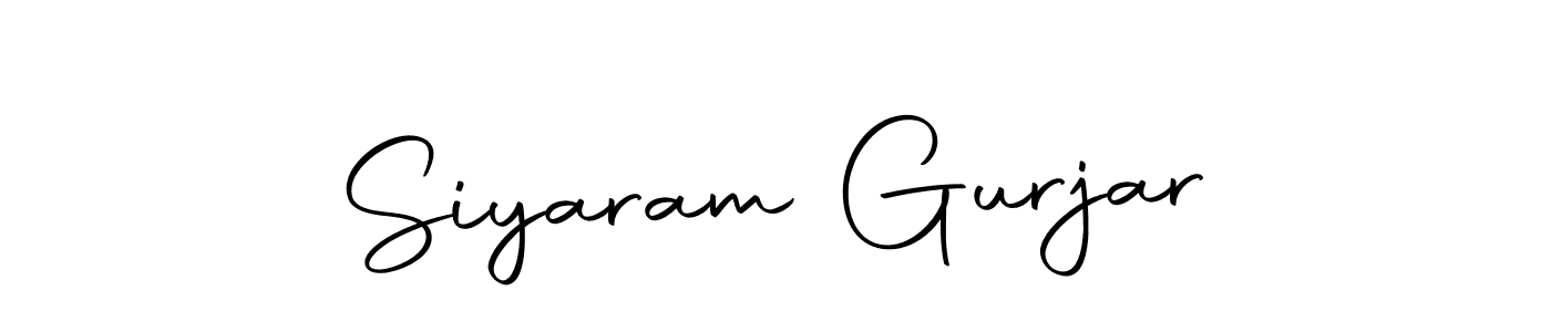 Create a beautiful signature design for name Siyaram Gurjar. With this signature (Autography-DOLnW) fonts, you can make a handwritten signature for free. Siyaram Gurjar signature style 10 images and pictures png