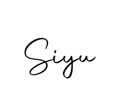 Use a signature maker to create a handwritten signature online. With this signature software, you can design (Autography-DOLnW) your own signature for name Siyu. Siyu signature style 10 images and pictures png