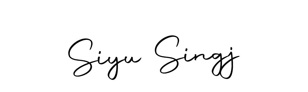 You can use this online signature creator to create a handwritten signature for the name Siyu Singj. This is the best online autograph maker. Siyu Singj signature style 10 images and pictures png