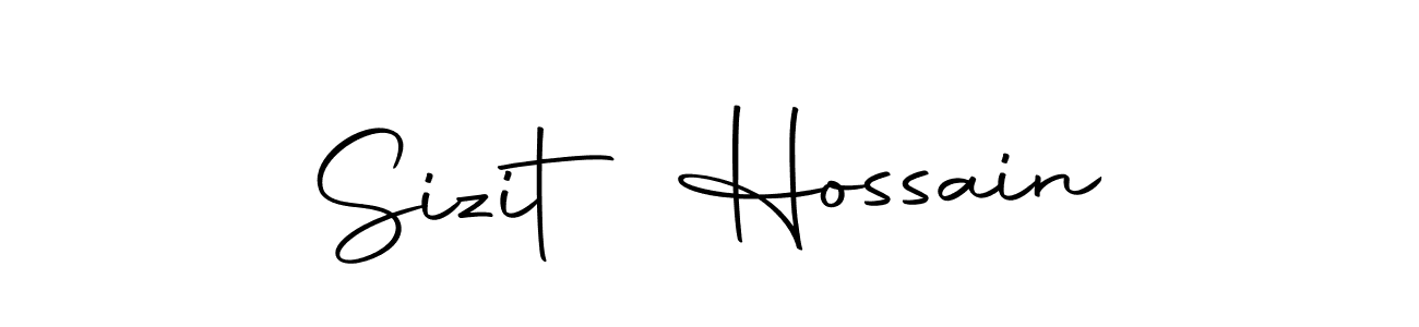 Create a beautiful signature design for name Sizit Hossain. With this signature (Autography-DOLnW) fonts, you can make a handwritten signature for free. Sizit Hossain signature style 10 images and pictures png