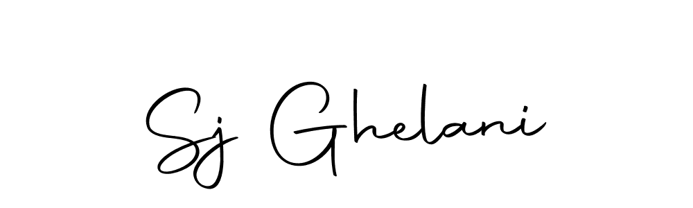 Make a beautiful signature design for name Sj Ghelani. With this signature (Autography-DOLnW) style, you can create a handwritten signature for free. Sj Ghelani signature style 10 images and pictures png