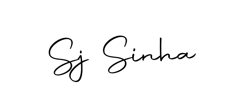 How to make Sj Sinha name signature. Use Autography-DOLnW style for creating short signs online. This is the latest handwritten sign. Sj Sinha signature style 10 images and pictures png