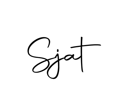 How to make Sjat signature? Autography-DOLnW is a professional autograph style. Create handwritten signature for Sjat name. Sjat signature style 10 images and pictures png