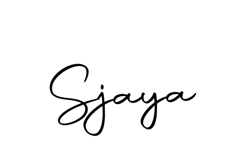 Design your own signature with our free online signature maker. With this signature software, you can create a handwritten (Autography-DOLnW) signature for name Sjaya. Sjaya signature style 10 images and pictures png