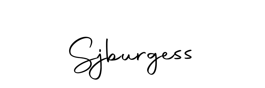 Create a beautiful signature design for name Sjburgess. With this signature (Autography-DOLnW) fonts, you can make a handwritten signature for free. Sjburgess signature style 10 images and pictures png