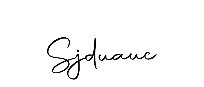 Make a beautiful signature design for name Sjduauc. Use this online signature maker to create a handwritten signature for free. Sjduauc signature style 10 images and pictures png