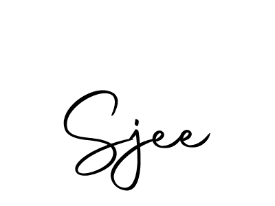 You should practise on your own different ways (Autography-DOLnW) to write your name (Sjee) in signature. don't let someone else do it for you. Sjee signature style 10 images and pictures png