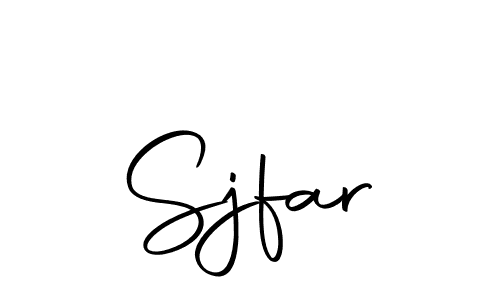 Create a beautiful signature design for name Sjfar. With this signature (Autography-DOLnW) fonts, you can make a handwritten signature for free. Sjfar signature style 10 images and pictures png