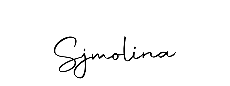 How to make Sjmolina name signature. Use Autography-DOLnW style for creating short signs online. This is the latest handwritten sign. Sjmolina signature style 10 images and pictures png