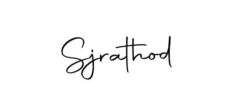 Design your own signature with our free online signature maker. With this signature software, you can create a handwritten (Autography-DOLnW) signature for name Sjrathod. Sjrathod signature style 10 images and pictures png