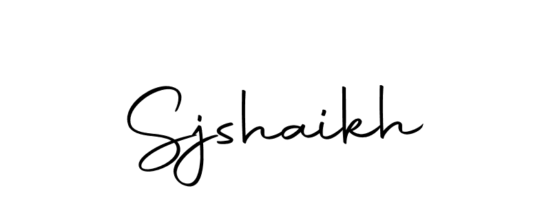 Create a beautiful signature design for name Sjshaikh. With this signature (Autography-DOLnW) fonts, you can make a handwritten signature for free. Sjshaikh signature style 10 images and pictures png