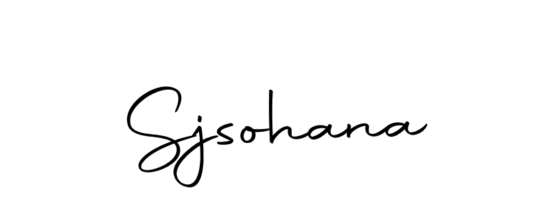 Create a beautiful signature design for name Sjsohana. With this signature (Autography-DOLnW) fonts, you can make a handwritten signature for free. Sjsohana signature style 10 images and pictures png