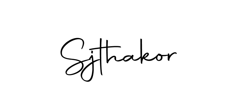 The best way (Autography-DOLnW) to make a short signature is to pick only two or three words in your name. The name Sjthakor include a total of six letters. For converting this name. Sjthakor signature style 10 images and pictures png