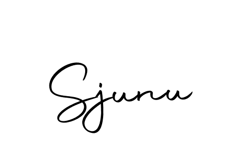 The best way (Autography-DOLnW) to make a short signature is to pick only two or three words in your name. The name Sjunu include a total of six letters. For converting this name. Sjunu signature style 10 images and pictures png