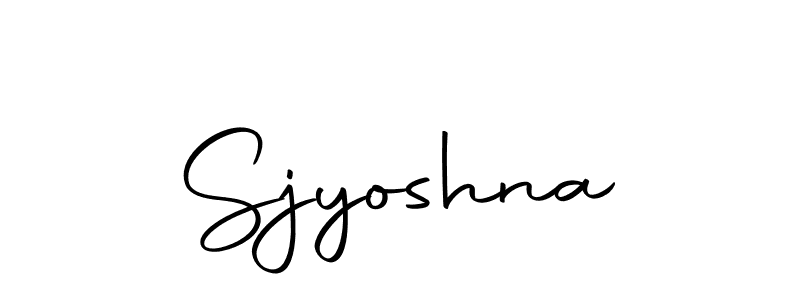 Make a beautiful signature design for name Sjyoshna. Use this online signature maker to create a handwritten signature for free. Sjyoshna signature style 10 images and pictures png