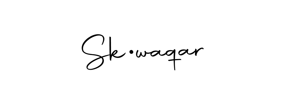 It looks lik you need a new signature style for name Sk•waqar. Design unique handwritten (Autography-DOLnW) signature with our free signature maker in just a few clicks. Sk•waqar signature style 10 images and pictures png