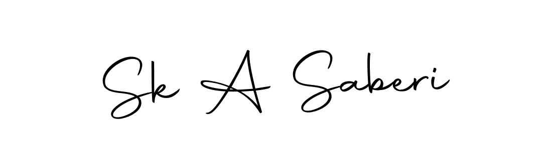 How to make Sk A Saberi signature? Autography-DOLnW is a professional autograph style. Create handwritten signature for Sk A Saberi name. Sk A Saberi signature style 10 images and pictures png