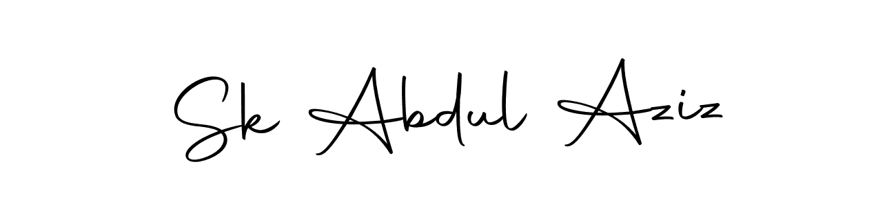 Make a beautiful signature design for name Sk Abdul Aziz. With this signature (Autography-DOLnW) style, you can create a handwritten signature for free. Sk Abdul Aziz signature style 10 images and pictures png