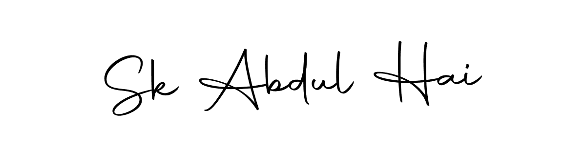 The best way (Autography-DOLnW) to make a short signature is to pick only two or three words in your name. The name Sk Abdul Hai include a total of six letters. For converting this name. Sk Abdul Hai signature style 10 images and pictures png