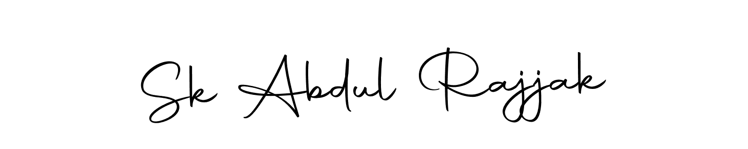 How to make Sk Abdul Rajjak name signature. Use Autography-DOLnW style for creating short signs online. This is the latest handwritten sign. Sk Abdul Rajjak signature style 10 images and pictures png