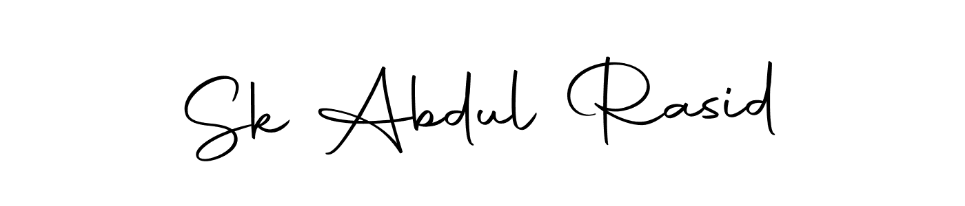 How to make Sk Abdul Rasid name signature. Use Autography-DOLnW style for creating short signs online. This is the latest handwritten sign. Sk Abdul Rasid signature style 10 images and pictures png