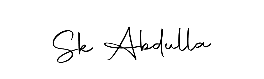 Make a beautiful signature design for name Sk Abdulla. With this signature (Autography-DOLnW) style, you can create a handwritten signature for free. Sk Abdulla signature style 10 images and pictures png