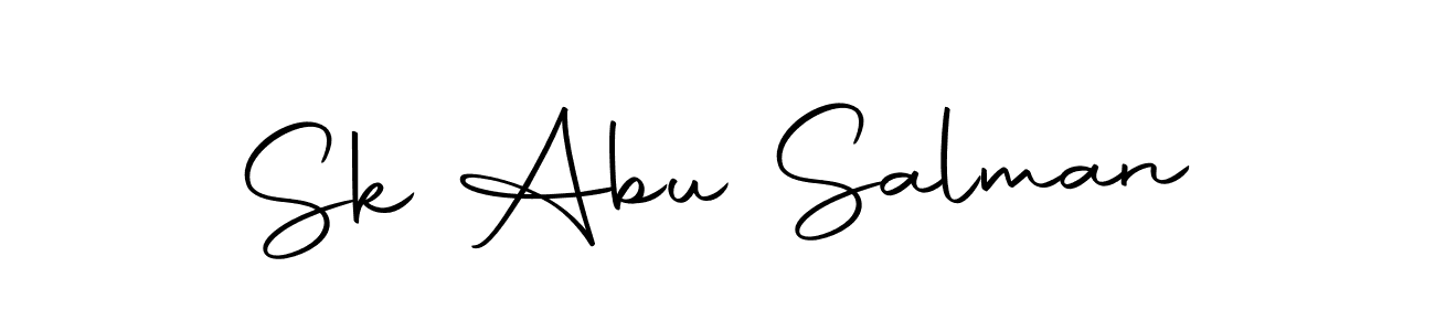 How to make Sk Abu Salman name signature. Use Autography-DOLnW style for creating short signs online. This is the latest handwritten sign. Sk Abu Salman signature style 10 images and pictures png