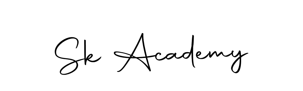 Create a beautiful signature design for name Sk Academy. With this signature (Autography-DOLnW) fonts, you can make a handwritten signature for free. Sk Academy signature style 10 images and pictures png