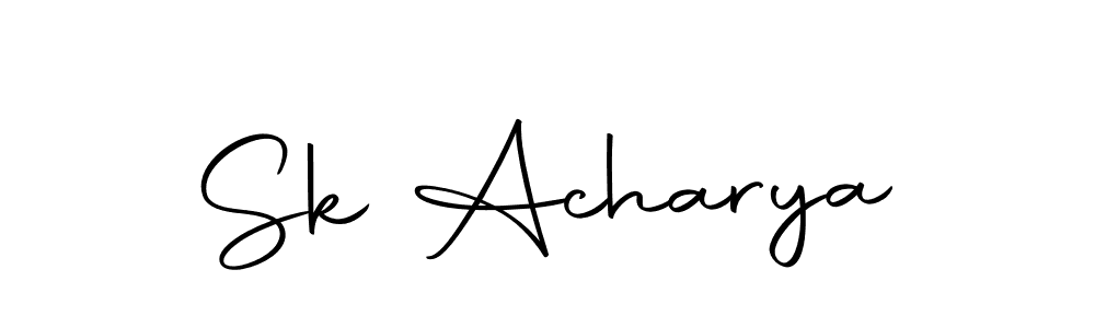 Create a beautiful signature design for name Sk Acharya. With this signature (Autography-DOLnW) fonts, you can make a handwritten signature for free. Sk Acharya signature style 10 images and pictures png