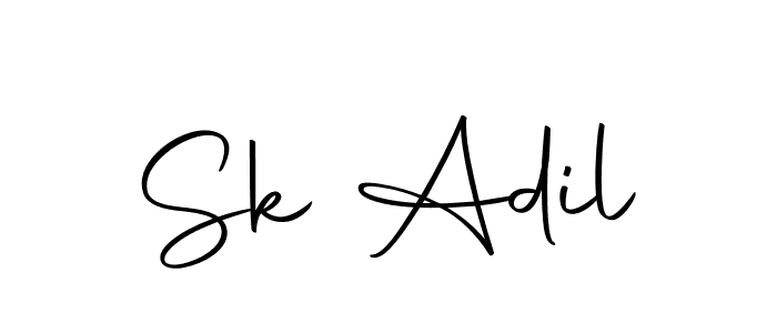 if you are searching for the best signature style for your name Sk Adil. so please give up your signature search. here we have designed multiple signature styles  using Autography-DOLnW. Sk Adil signature style 10 images and pictures png