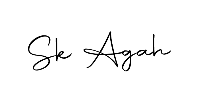 if you are searching for the best signature style for your name Sk Agah. so please give up your signature search. here we have designed multiple signature styles  using Autography-DOLnW. Sk Agah signature style 10 images and pictures png