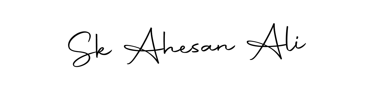 Make a beautiful signature design for name Sk Ahesan Ali. Use this online signature maker to create a handwritten signature for free. Sk Ahesan Ali signature style 10 images and pictures png