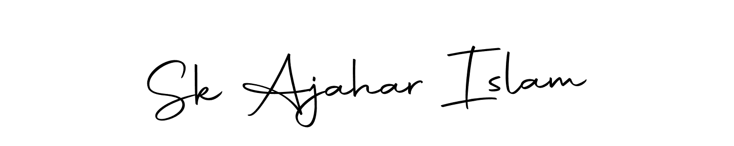 Make a beautiful signature design for name Sk Ajahar Islam. Use this online signature maker to create a handwritten signature for free. Sk Ajahar Islam signature style 10 images and pictures png