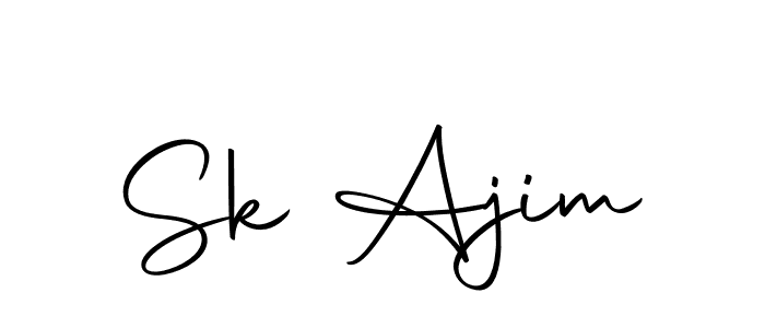 Make a beautiful signature design for name Sk Ajim. With this signature (Autography-DOLnW) style, you can create a handwritten signature for free. Sk Ajim signature style 10 images and pictures png
