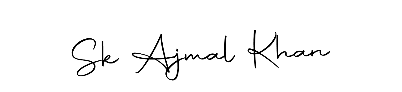 Create a beautiful signature design for name Sk Ajmal Khan. With this signature (Autography-DOLnW) fonts, you can make a handwritten signature for free. Sk Ajmal Khan signature style 10 images and pictures png