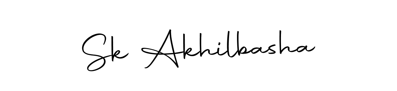 Make a beautiful signature design for name Sk Akhilbasha. Use this online signature maker to create a handwritten signature for free. Sk Akhilbasha signature style 10 images and pictures png