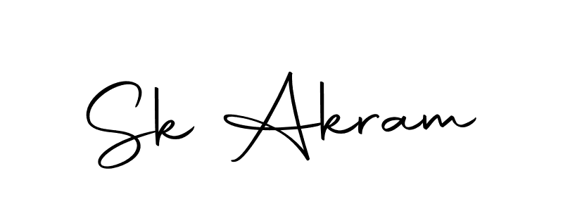 How to make Sk Akram name signature. Use Autography-DOLnW style for creating short signs online. This is the latest handwritten sign. Sk Akram signature style 10 images and pictures png