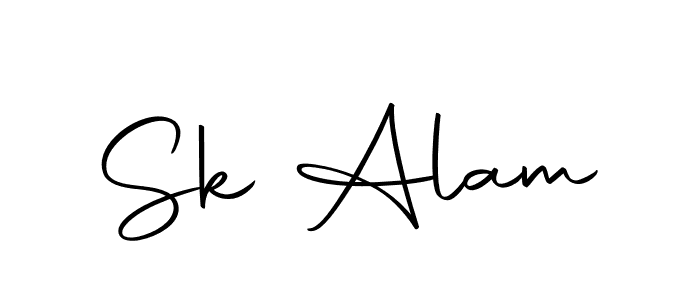 Sk Alam stylish signature style. Best Handwritten Sign (Autography-DOLnW) for my name. Handwritten Signature Collection Ideas for my name Sk Alam. Sk Alam signature style 10 images and pictures png